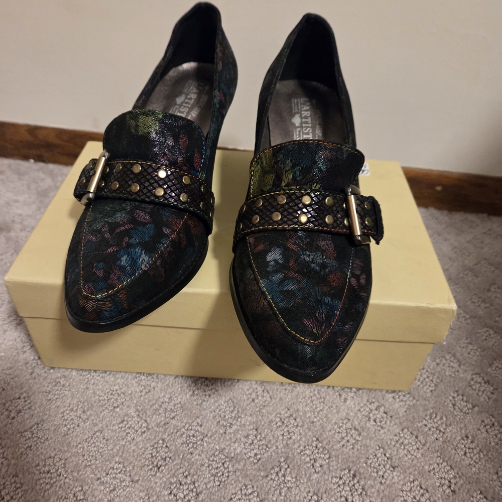 Spring Step L'Artiste SHALA Black Mosaic 9 NWOT